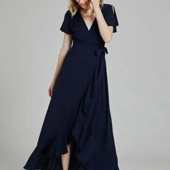 Altar'd State | Dresses | Altard State Springvale Maxi Dress Navy Blue |  Poshmark